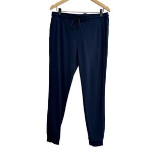 Cuts Clothing Sweat Pant Jogger Women‎ L Navy High Rise Stretch Waist Athleisure